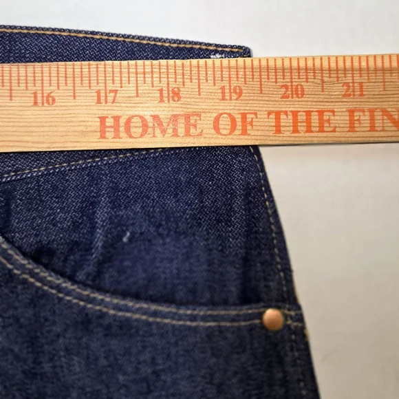 Wrangler Jeans Mens 38x30 Blue 13MWZ Straight Denim Pants Western Work Cowboy - Picture 6 of 9